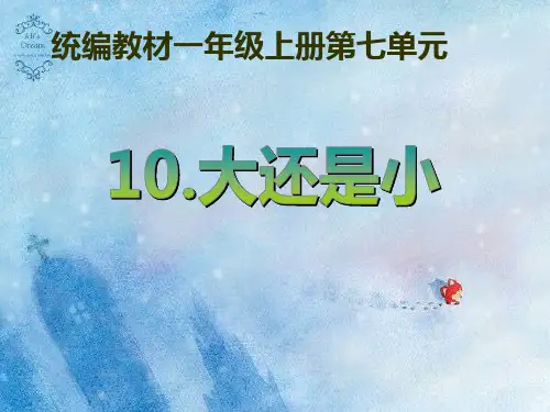 一年级语文课件：10《大还是小》课件