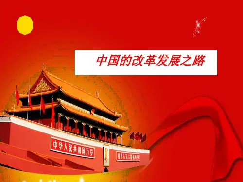 中国改革开放的成就PPT参考