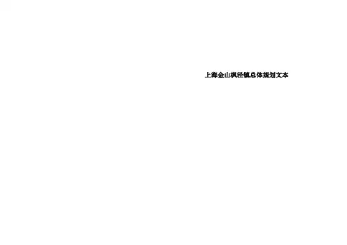 上海金山枫泾镇总体规划文本
