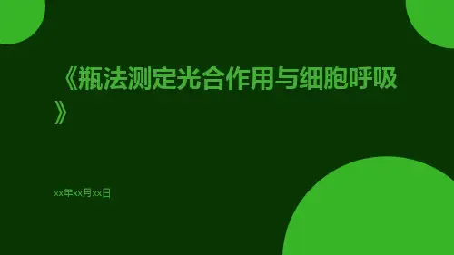 瓶法测定光合作用与细胞呼吸
