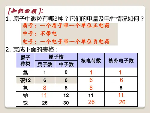相对原子质量教学课件