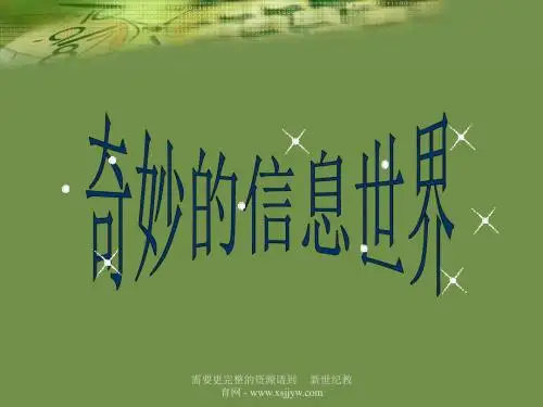 奇妙的信息世界