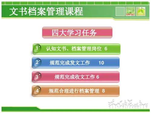 文书工作与档案管理精品ppt