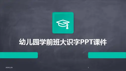 幼儿园学前班大识字PPT课件
