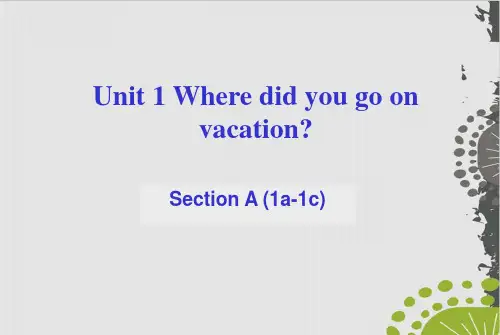 人教版goforit八上U1第一课时sectionA (1a1c) 13页PPT
