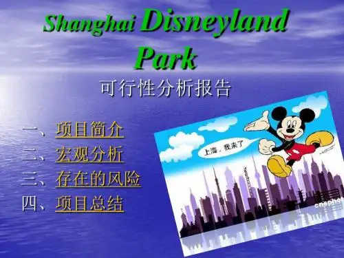 迪士尼乐园的可行性评估.