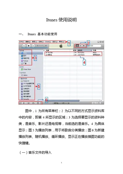 Itunes使用说明-图文版