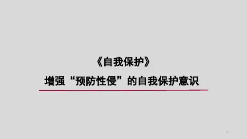 《自我保护》(课件)心理健康六年级上册