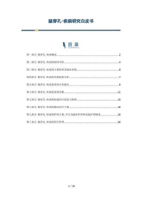 肠穿孔-疾病研究白皮书