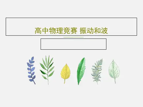 高中物理竞赛 振动和波55页PPT