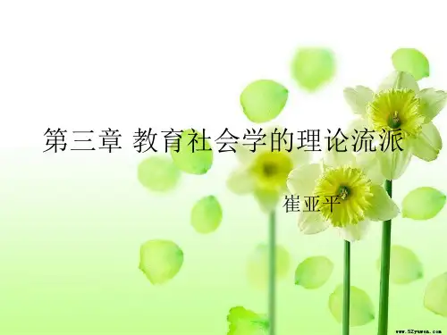 教育社会学 徐瑞 第三章
