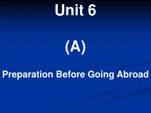 英语应用文写作课件：Unit+6(A)