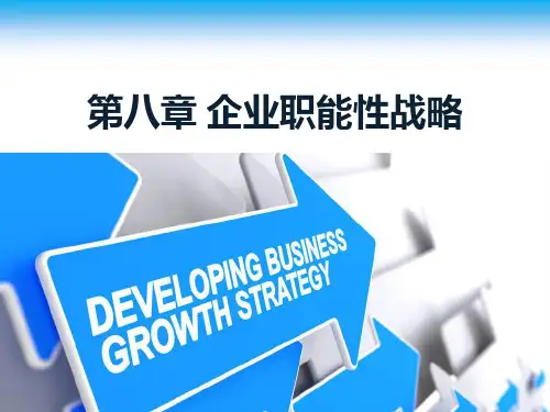 8 企业职能性战略