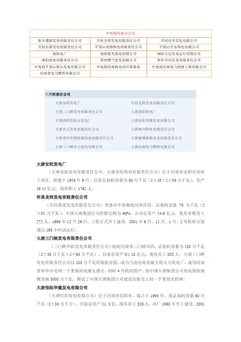 河南电力企业