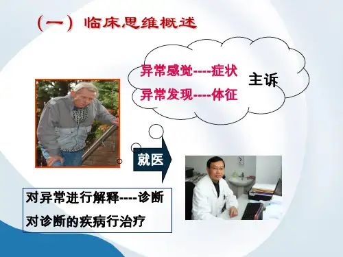 医学生临床思维概述定稿课件