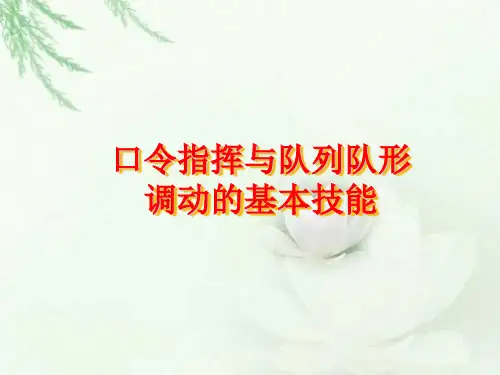 人教版体育与健康(1-2年级)第1节《队列和体操队形》课件2