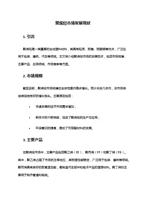 2024年聚烯烃市场发展现状