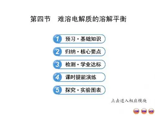 3.4第四节  难溶电解质的溶解平衡