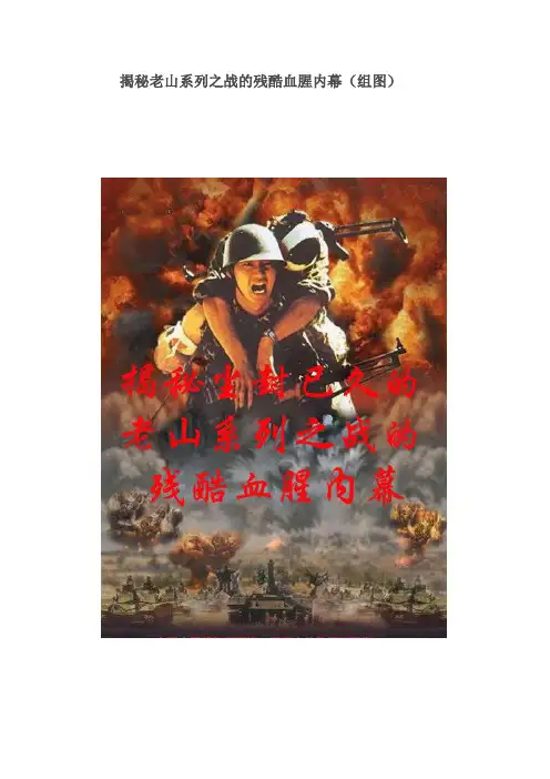 揭秘老山系列之战的残酷血腥内幕