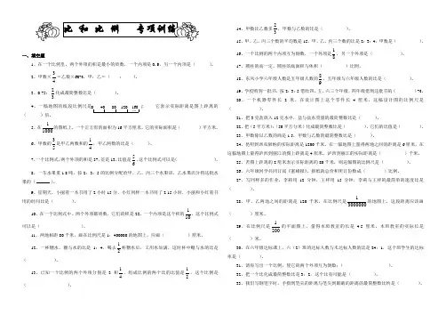 比和比例专项训练