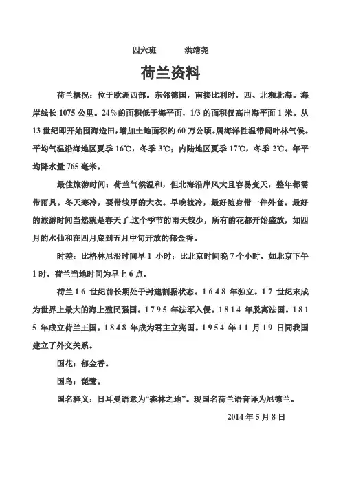 荷兰资料