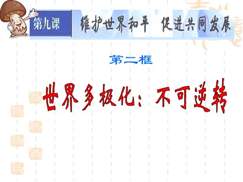 人教版必修2《世界多极化：不可逆转》ppt课件1