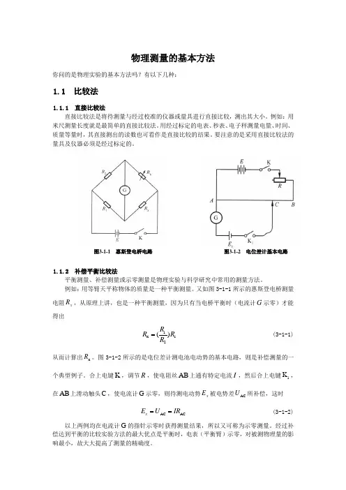 (完整版)物理测量的基本方法