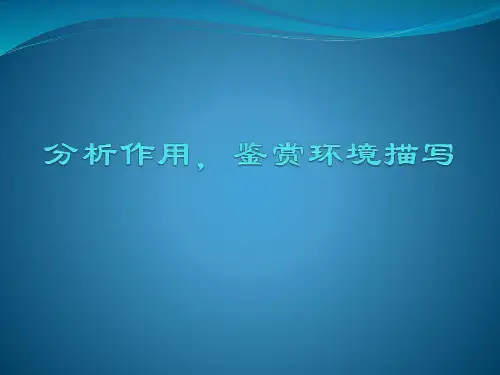 鉴赏环境描写