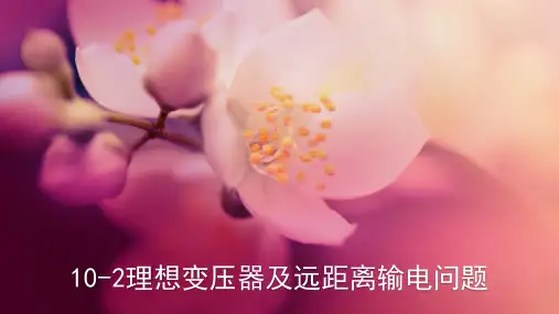 2018年高考物理总动员：10-2理想变压器及远距离输电问题
