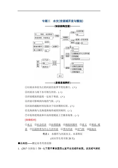 【高中地理】2018版高考地理二轮教师用书(16份) 通用6
