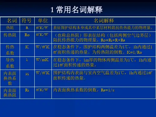 最新围护结构热工计算PPT课件