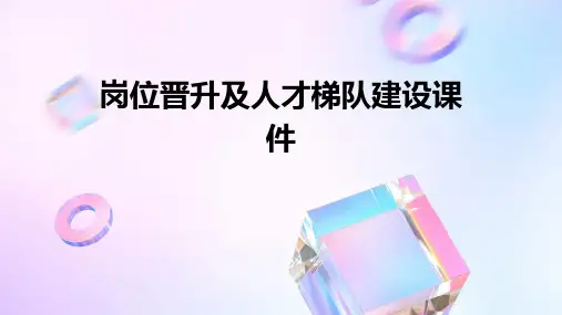 岗位晋升及人才梯队建设课件