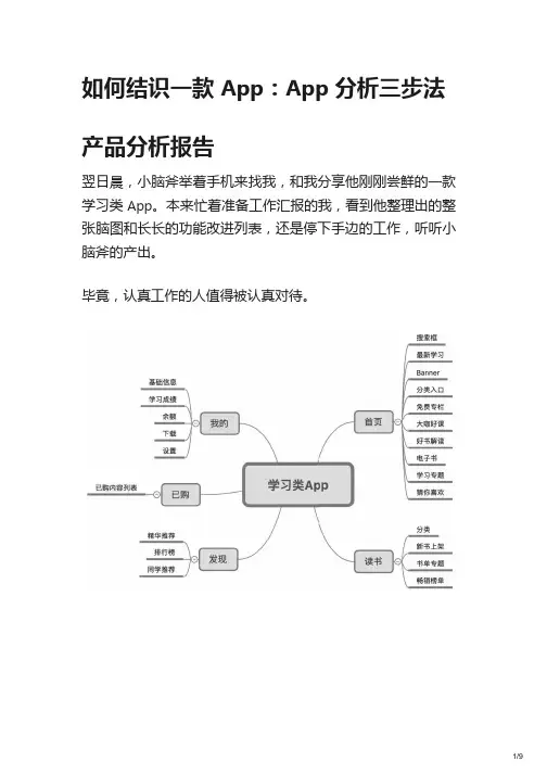 如何结识一款 App：App 分析三步法