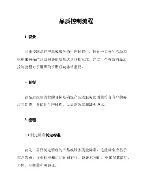 品质控制流程
