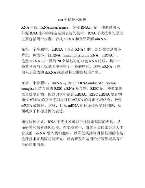 rna干扰技术原理