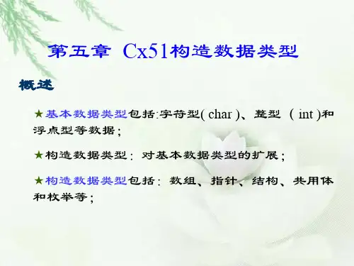 第5章C51构造数据类型
