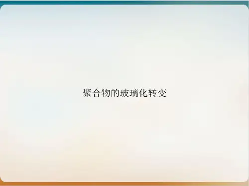 聚合物的玻璃化转变PPT优质课件
