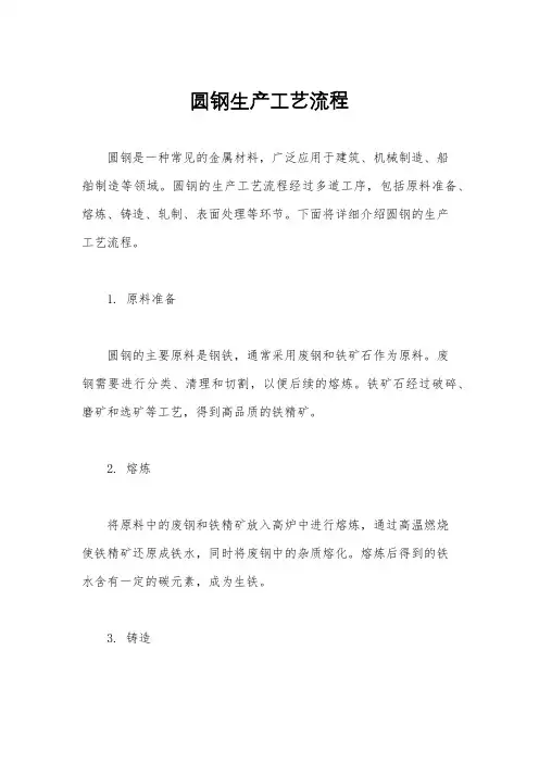圆钢生产工艺流程