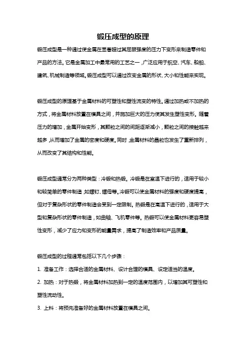 锻压成型的原理