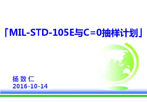 (2)MIL-STD-105E与C=0抽样计划