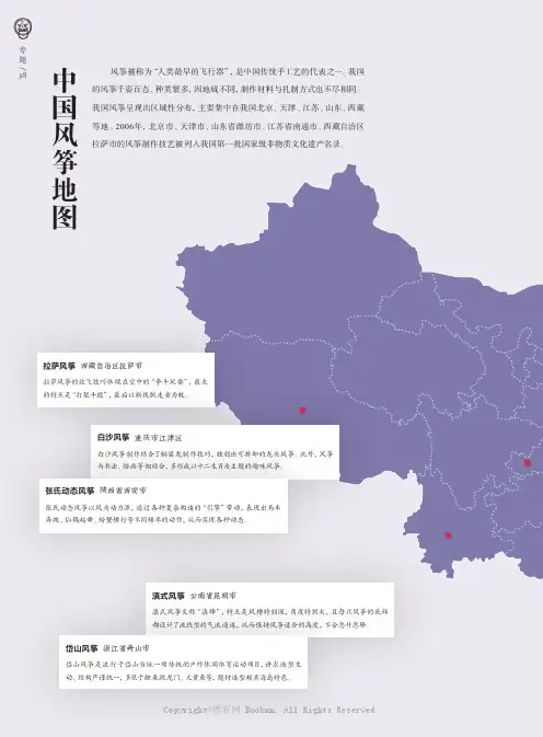 中国风筝地图