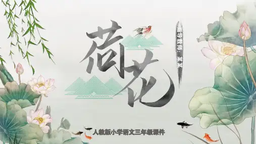 荷花人教版三年级语文PPT课件