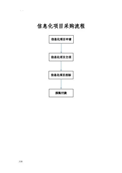 信息化项目采购流程图