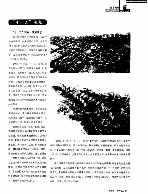 “十一五”展望