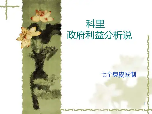 柯里的政府利益分析说