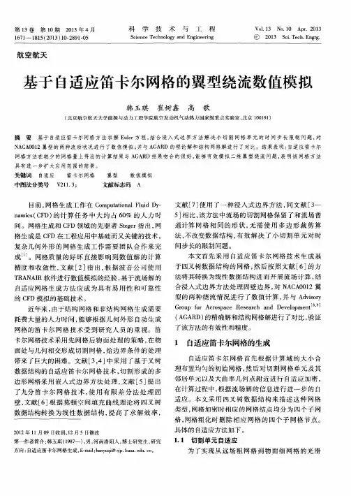 基于自适应笛卡尔网格的翼型绕流数值模拟