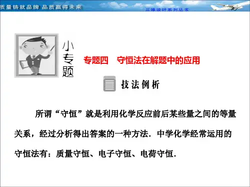专题4  小专题四  守恒法在解题中的应用