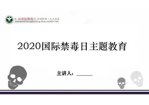 2020国际禁毒日主题教育宣传PPT