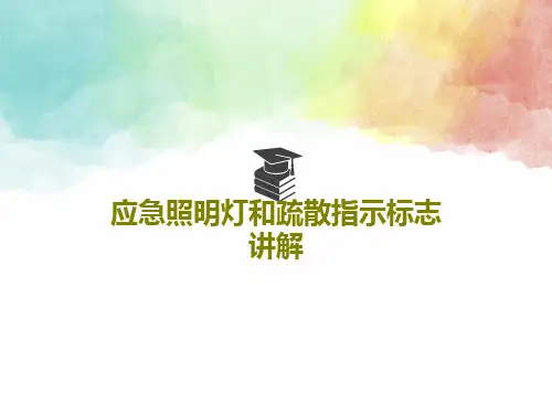 应急照明灯和疏散指示标志讲解21页PPT