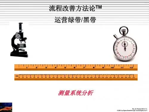 MSA培训教材(六西格玛)